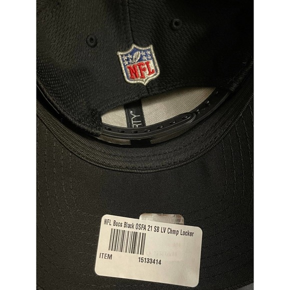 Tampa Bay Buccaneers New Era SUPER BOWL LV CHAMPS "Locker-Room" 9FORTY Hat Black - Picture 4 of 5